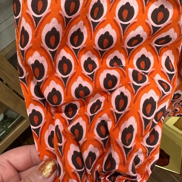 Zara Orange and Pink Geoprint Women’s Dress size medium - Picture 3 of 4